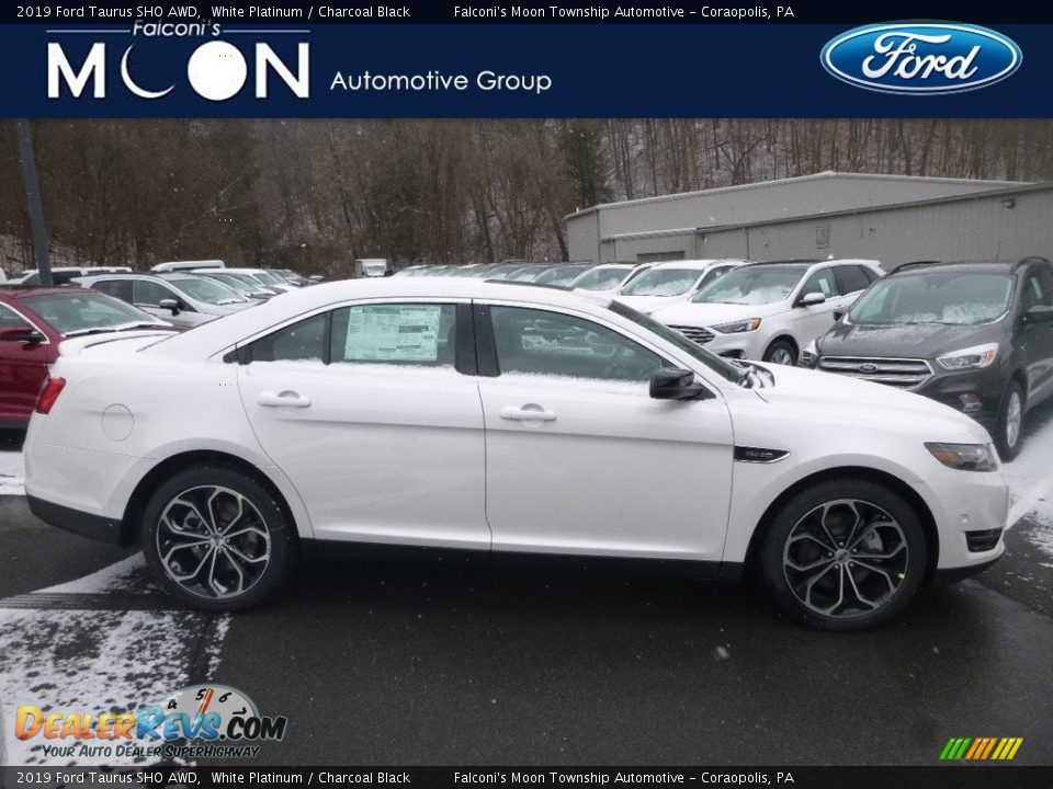 2019 Ford Taurus SHO AWD White Platinum / Charcoal Black Photo #1