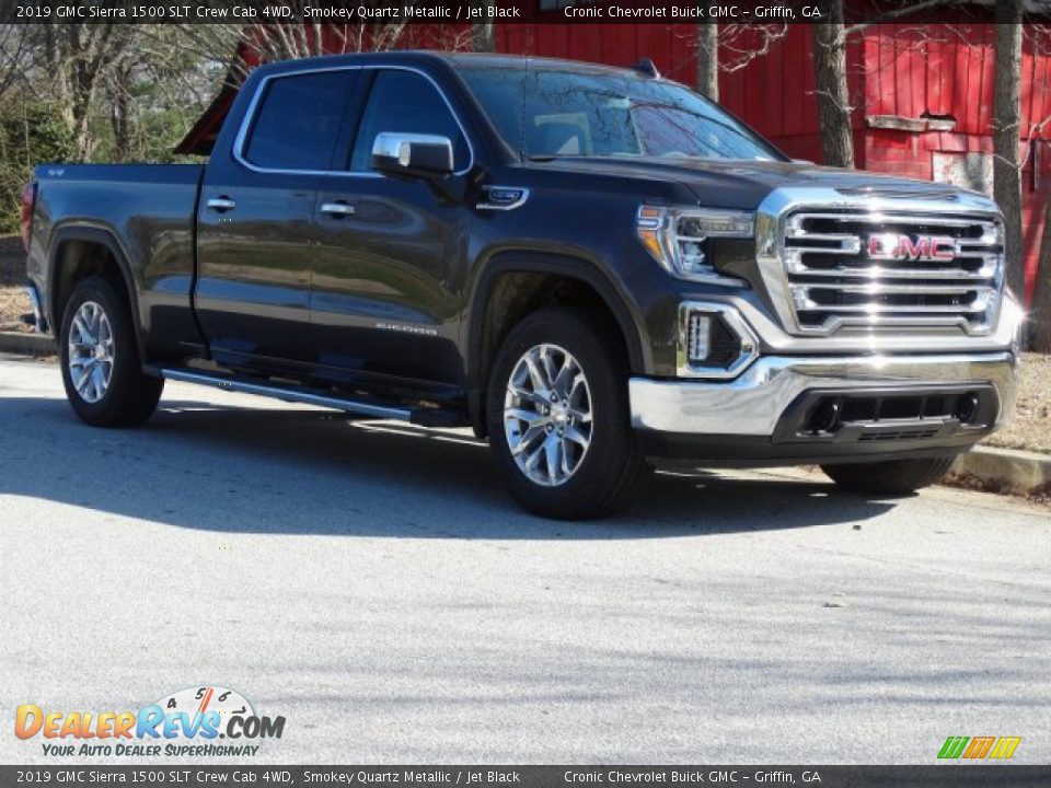 2019 GMC Sierra 1500 SLT Crew Cab 4WD Smokey Quartz Metallic / Jet Black Photo #1