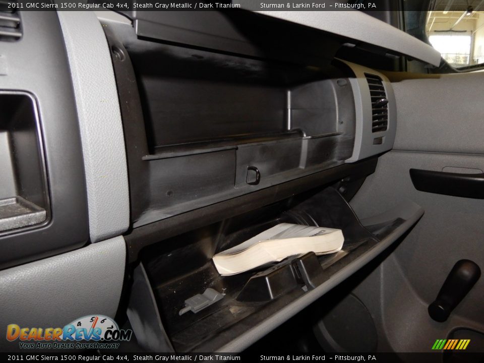 2011 GMC Sierra 1500 Regular Cab 4x4 Stealth Gray Metallic / Dark Titanium Photo #23
