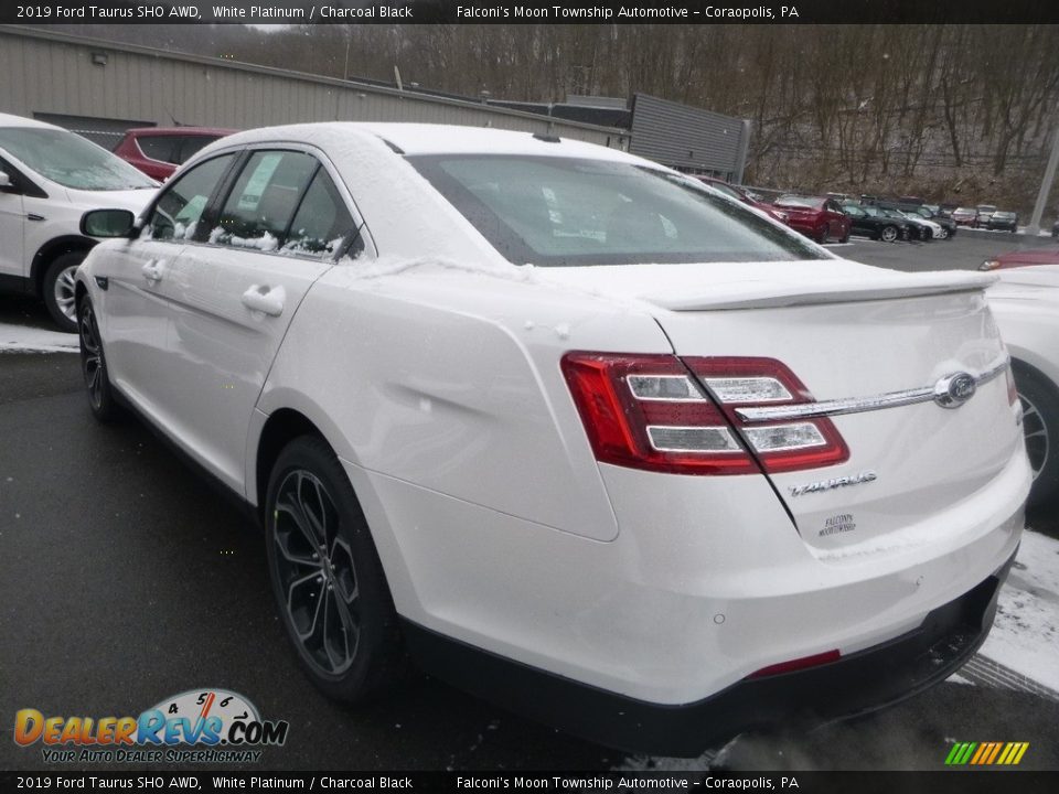 2019 Ford Taurus SHO AWD White Platinum / Charcoal Black Photo #5