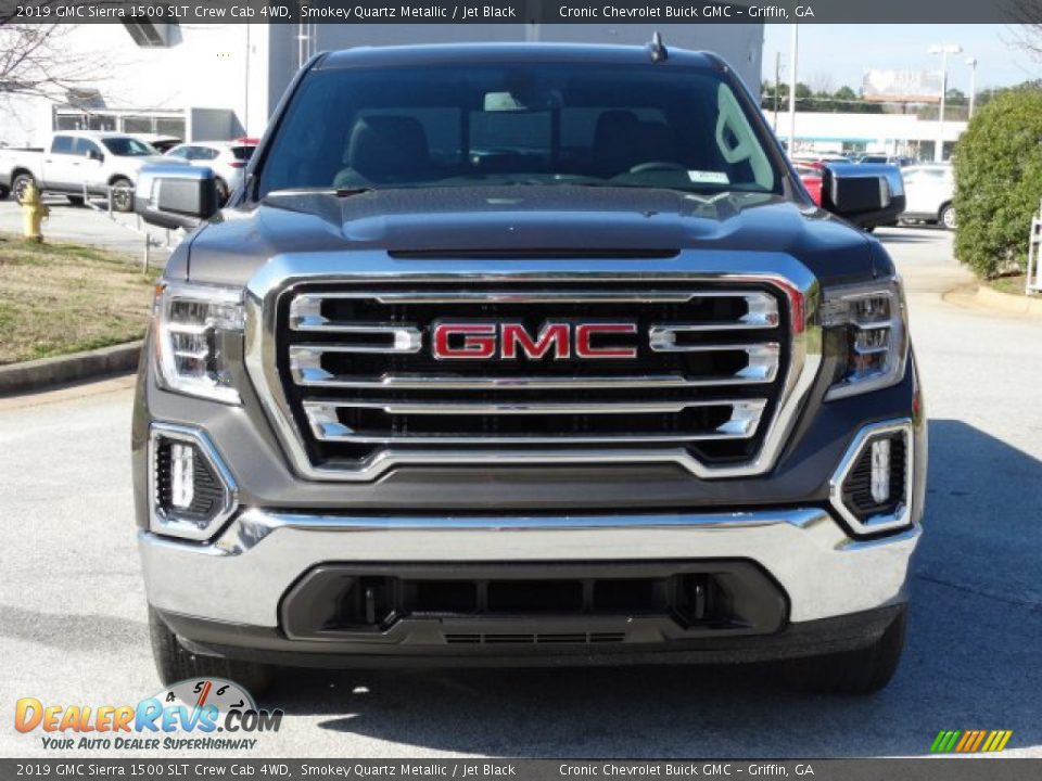2019 GMC Sierra 1500 SLT Crew Cab 4WD Smokey Quartz Metallic / Jet Black Photo #4