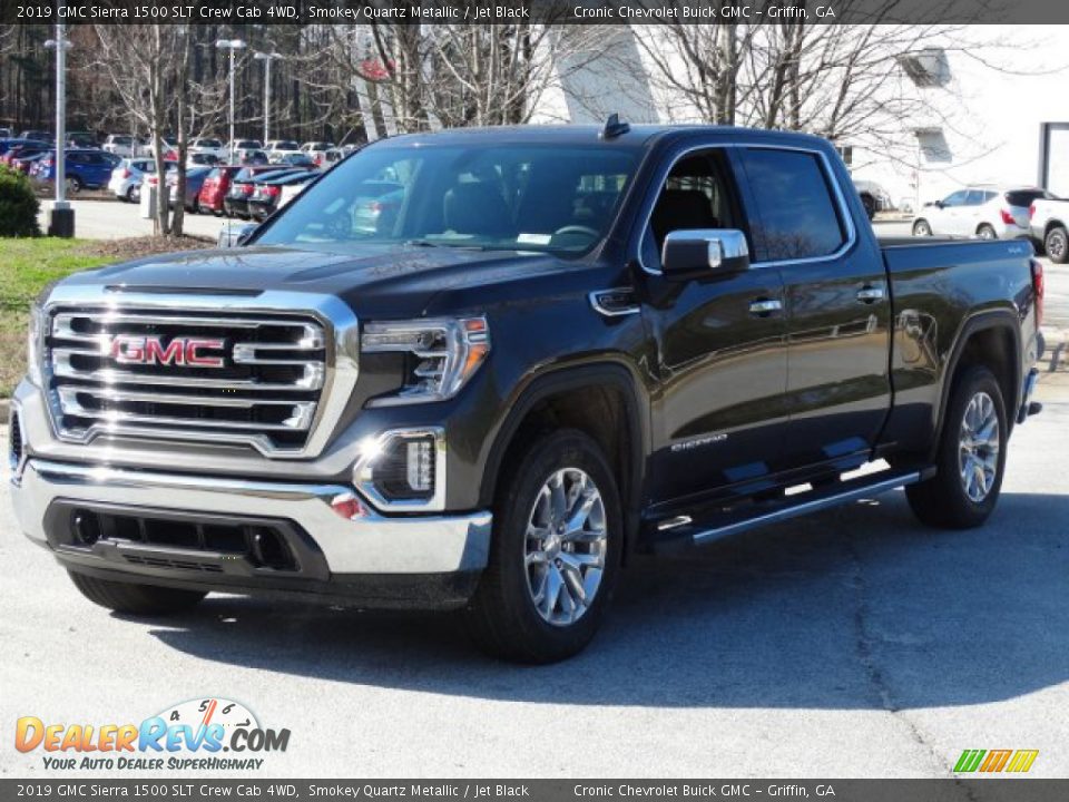 2019 GMC Sierra 1500 SLT Crew Cab 4WD Smokey Quartz Metallic / Jet Black Photo #5