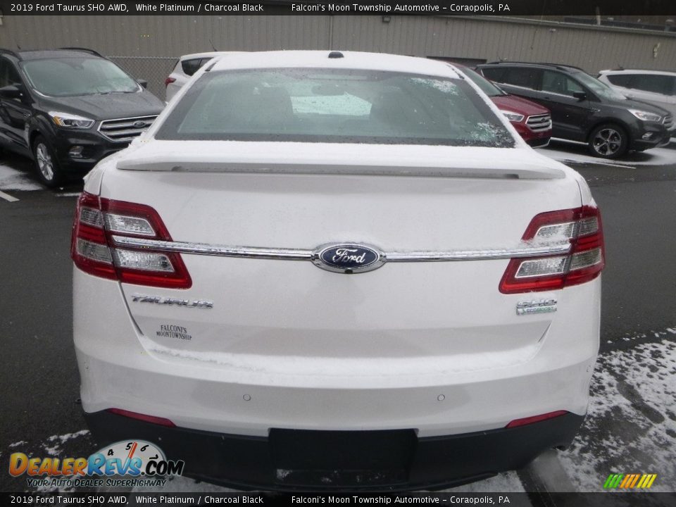 2019 Ford Taurus SHO AWD White Platinum / Charcoal Black Photo #6