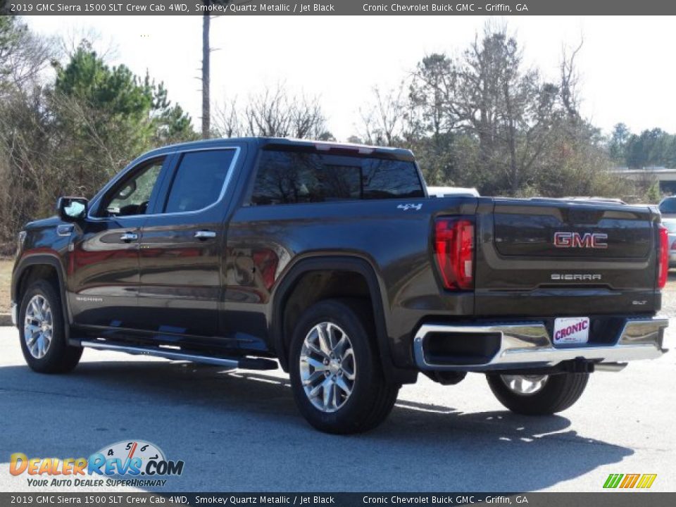 2019 GMC Sierra 1500 SLT Crew Cab 4WD Smokey Quartz Metallic / Jet Black Photo #6