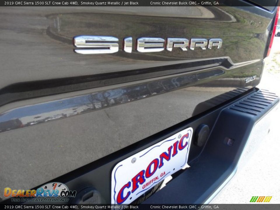 2019 GMC Sierra 1500 SLT Crew Cab 4WD Smokey Quartz Metallic / Jet Black Photo #9