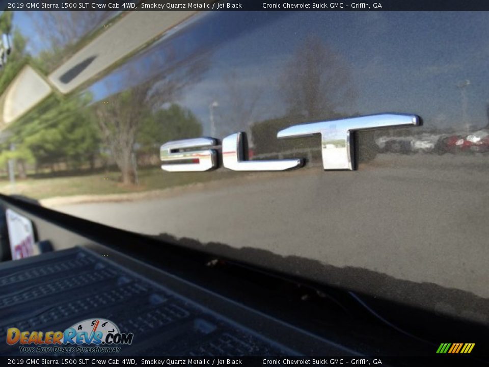 2019 GMC Sierra 1500 SLT Crew Cab 4WD Smokey Quartz Metallic / Jet Black Photo #10