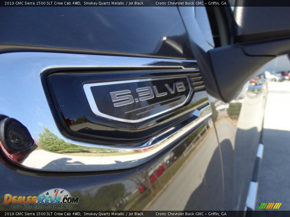 2019 GMC Sierra 1500 SLT Crew Cab 4WD Smokey Quartz Metallic / Jet Black Photo #11