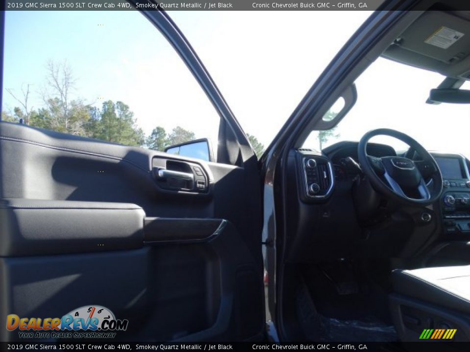 2019 GMC Sierra 1500 SLT Crew Cab 4WD Smokey Quartz Metallic / Jet Black Photo #13