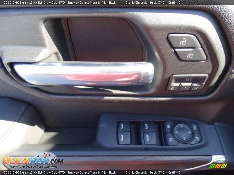 2019 GMC Sierra 1500 SLT Crew Cab 4WD Smokey Quartz Metallic / Jet Black Photo #15