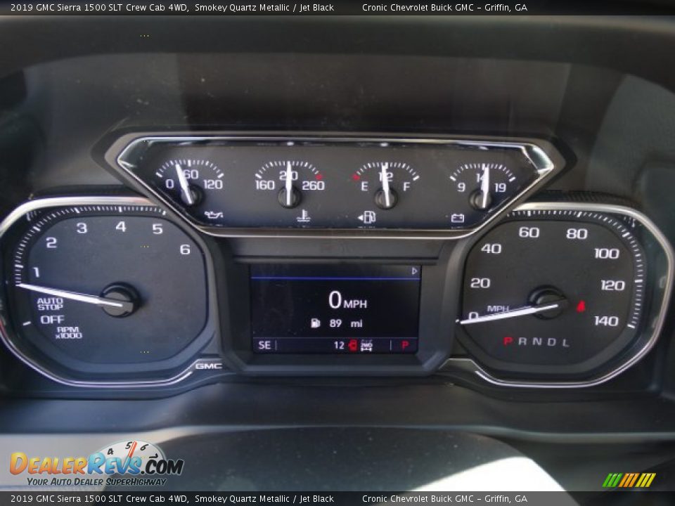 2019 GMC Sierra 1500 SLT Crew Cab 4WD Smokey Quartz Metallic / Jet Black Photo #19