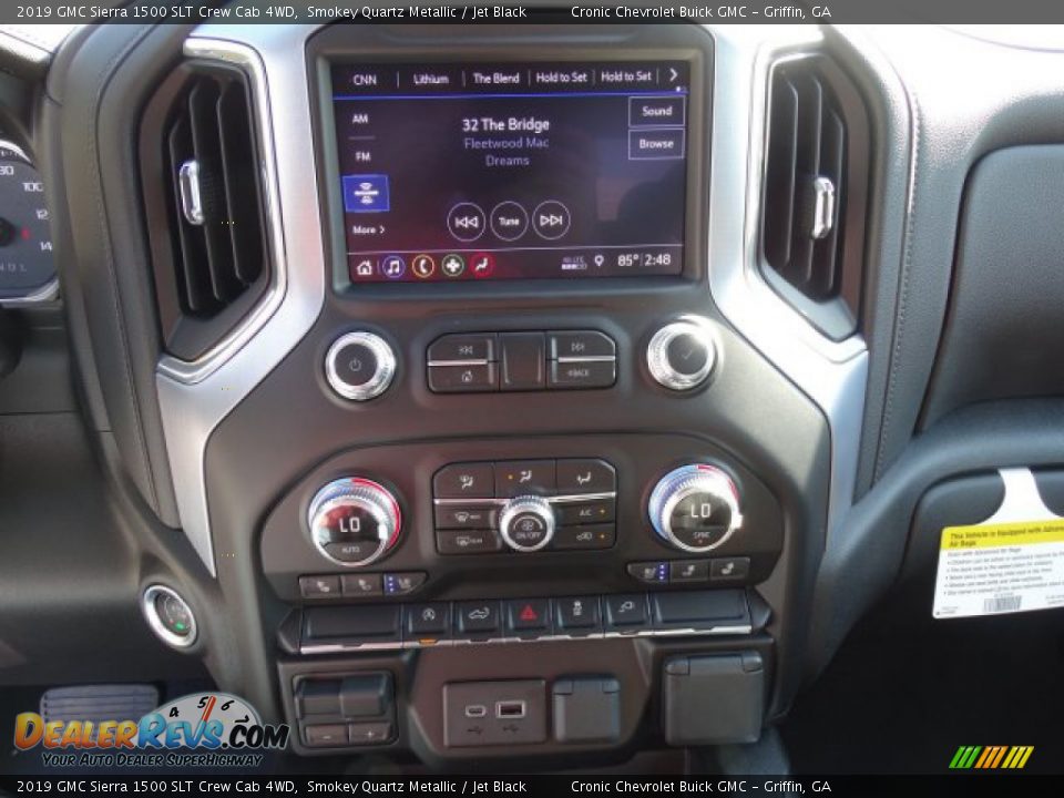 2019 GMC Sierra 1500 SLT Crew Cab 4WD Smokey Quartz Metallic / Jet Black Photo #22