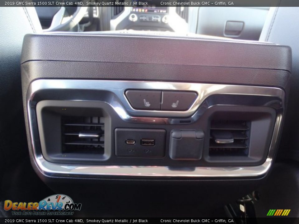 2019 GMC Sierra 1500 SLT Crew Cab 4WD Smokey Quartz Metallic / Jet Black Photo #26