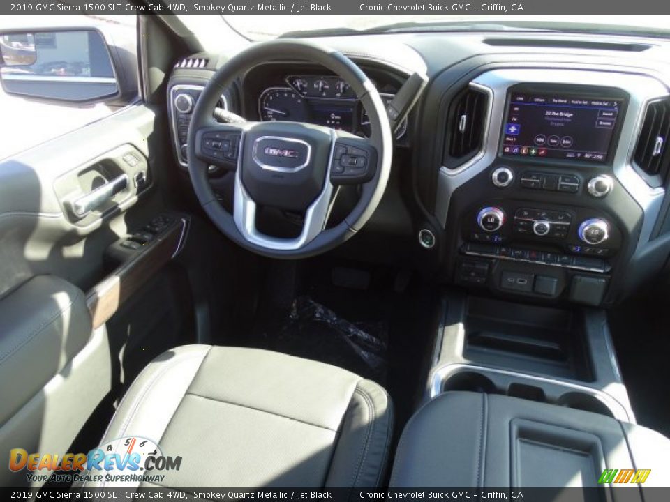 2019 GMC Sierra 1500 SLT Crew Cab 4WD Smokey Quartz Metallic / Jet Black Photo #27