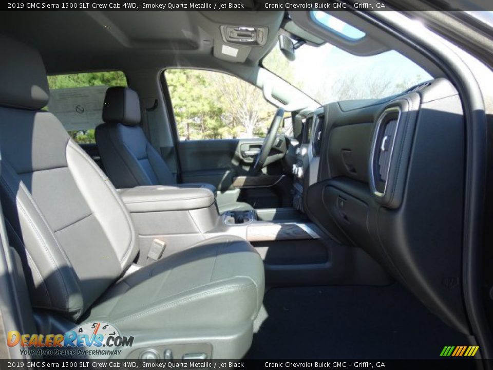 2019 GMC Sierra 1500 SLT Crew Cab 4WD Smokey Quartz Metallic / Jet Black Photo #30