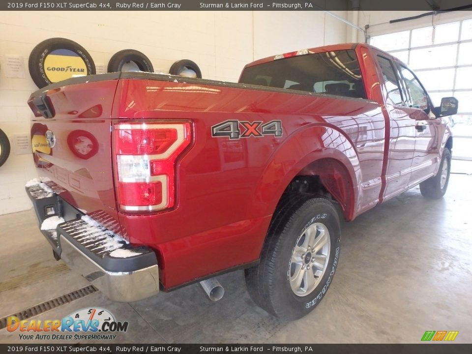 2019 Ford F150 XLT SuperCab 4x4 Ruby Red / Earth Gray Photo #2