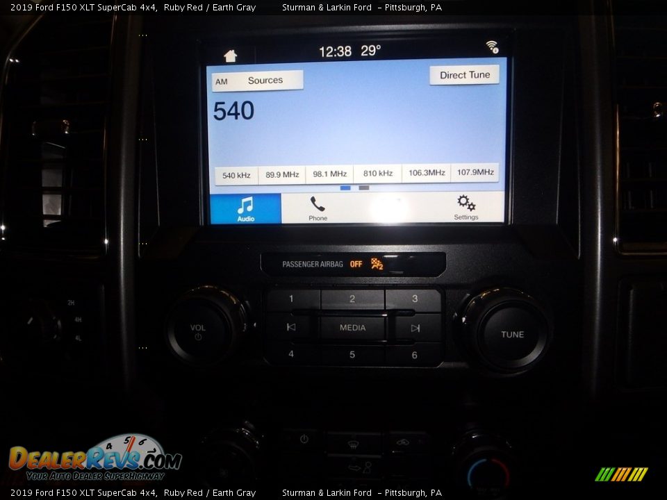 2019 Ford F150 XLT SuperCab 4x4 Ruby Red / Earth Gray Photo #12