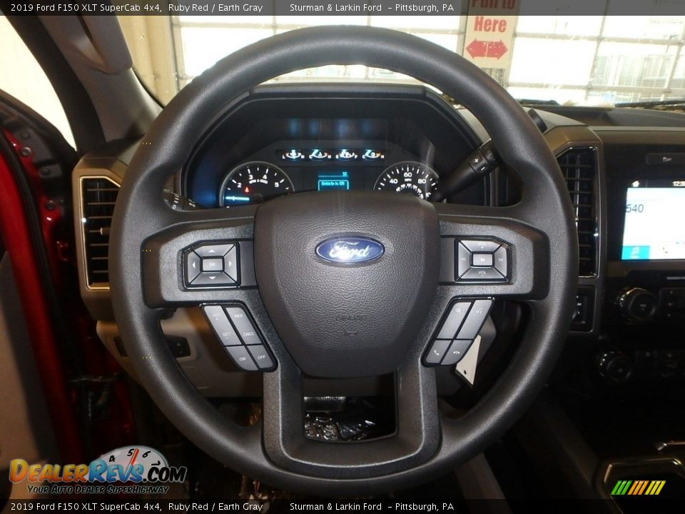 2019 Ford F150 XLT SuperCab 4x4 Ruby Red / Earth Gray Photo #13