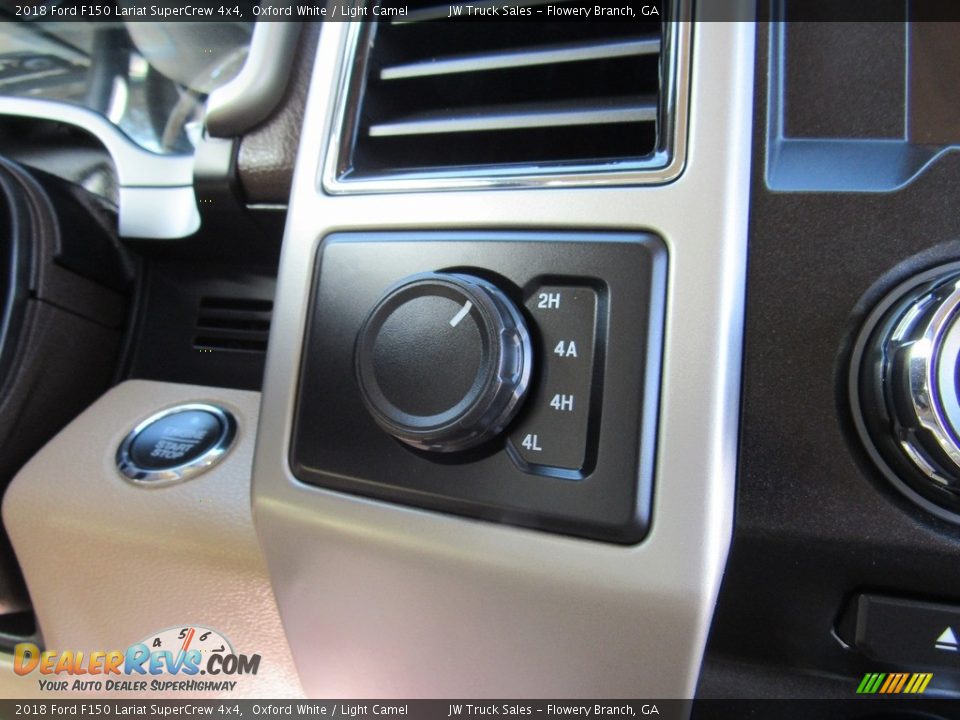 2018 Ford F150 Lariat SuperCrew 4x4 Oxford White / Light Camel Photo #17