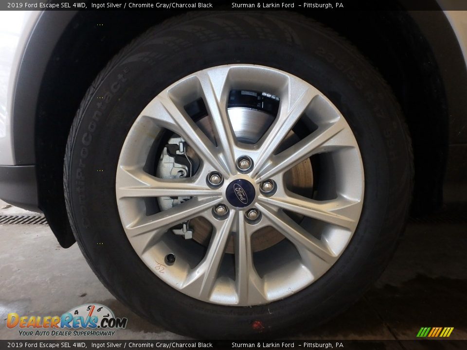 2019 Ford Escape SEL 4WD Ingot Silver / Chromite Gray/Charcoal Black Photo #6