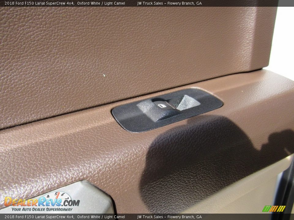 2018 Ford F150 Lariat SuperCrew 4x4 Oxford White / Light Camel Photo #26
