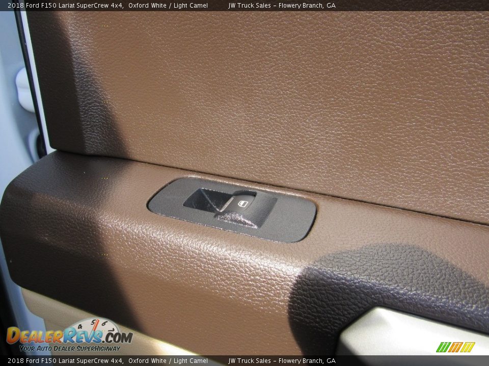 2018 Ford F150 Lariat SuperCrew 4x4 Oxford White / Light Camel Photo #30