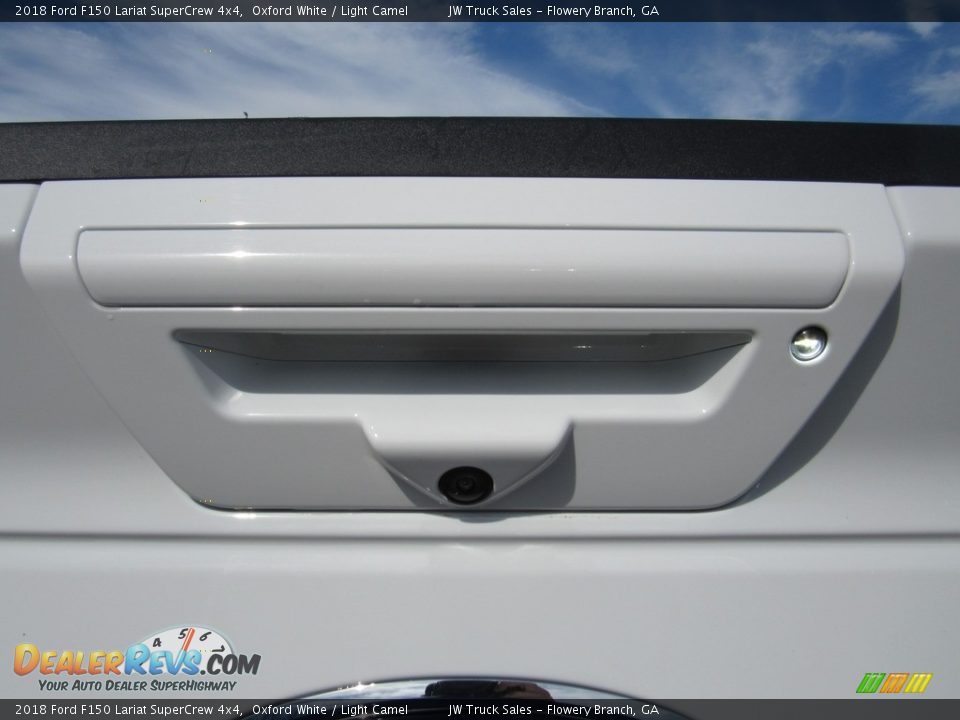 2018 Ford F150 Lariat SuperCrew 4x4 Oxford White / Light Camel Photo #35