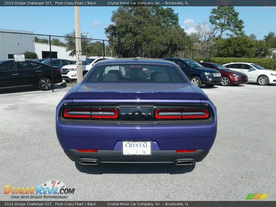 2019 Dodge Challenger SXT Plum Crazy Pearl / Black Photo #4