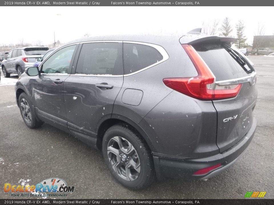 2019 Honda CR-V EX AWD Modern Steel Metallic / Gray Photo #2
