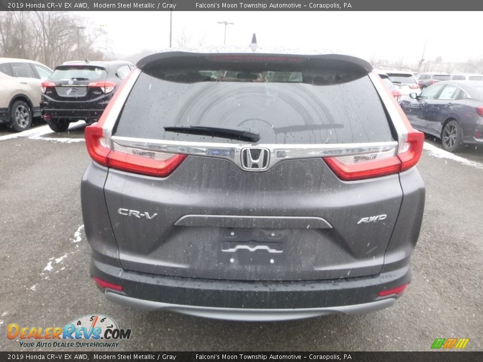 2019 Honda CR-V EX AWD Modern Steel Metallic / Gray Photo #3
