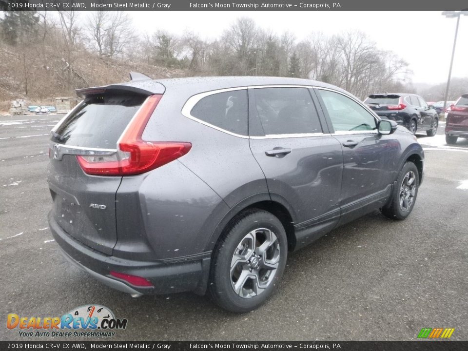 2019 Honda CR-V EX AWD Modern Steel Metallic / Gray Photo #4