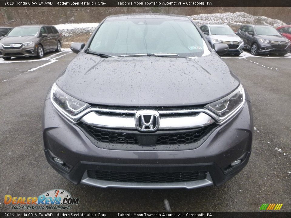 2019 Honda CR-V EX AWD Modern Steel Metallic / Gray Photo #6