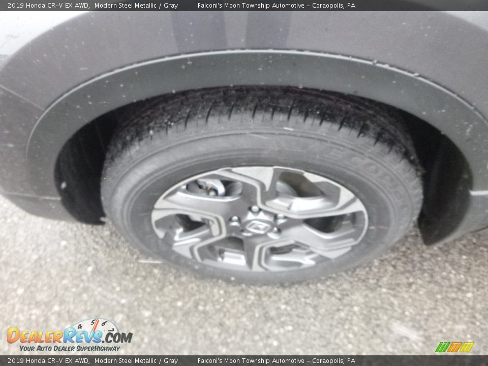 2019 Honda CR-V EX AWD Modern Steel Metallic / Gray Photo #7