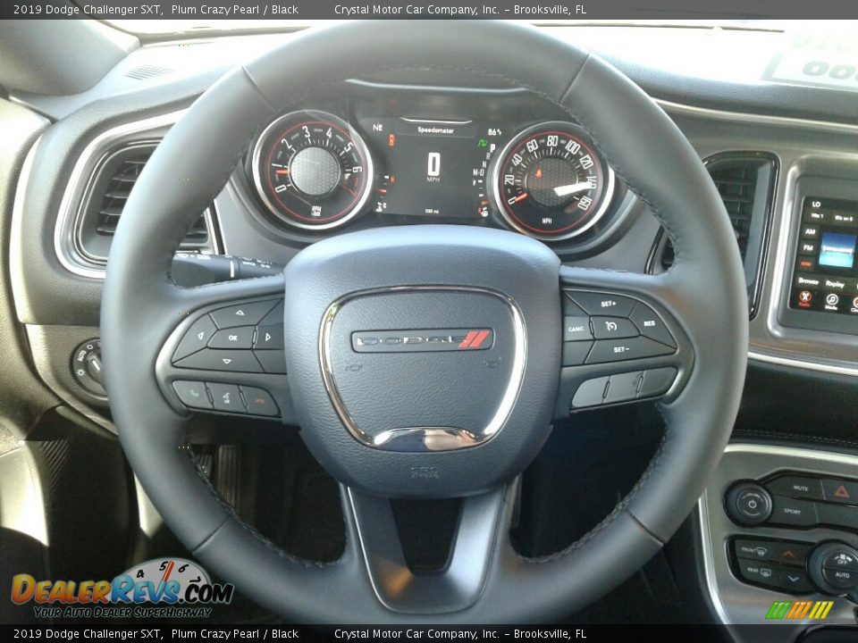 2019 Dodge Challenger SXT Plum Crazy Pearl / Black Photo #14
