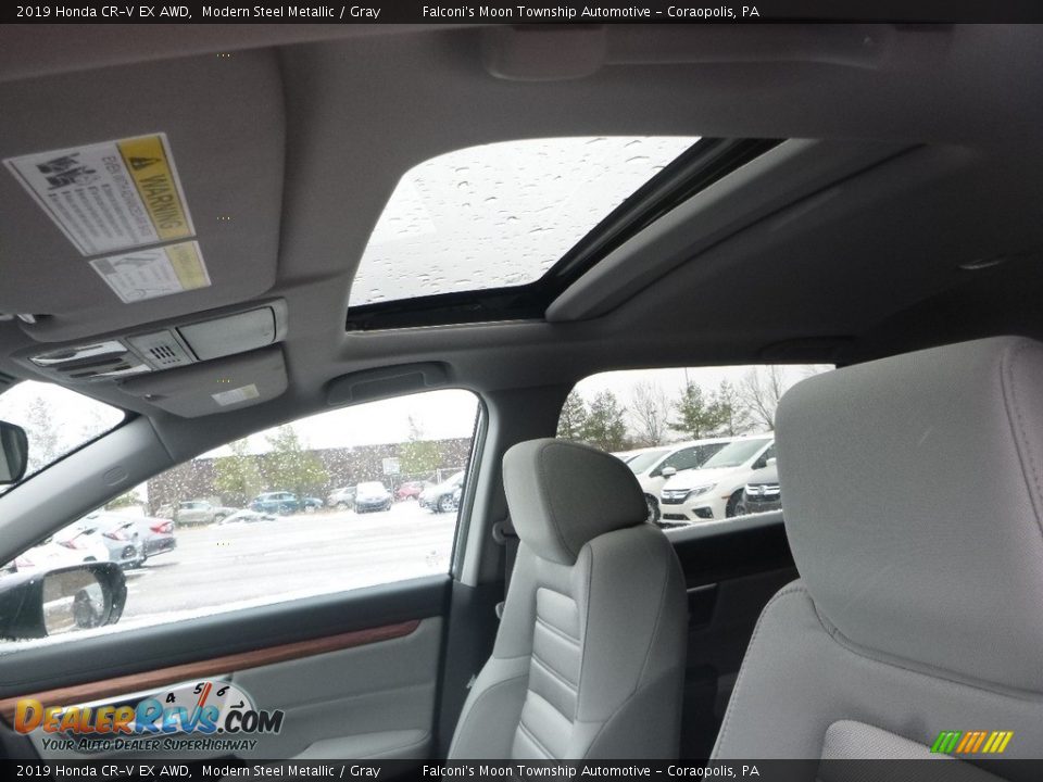 2019 Honda CR-V EX AWD Modern Steel Metallic / Gray Photo #13