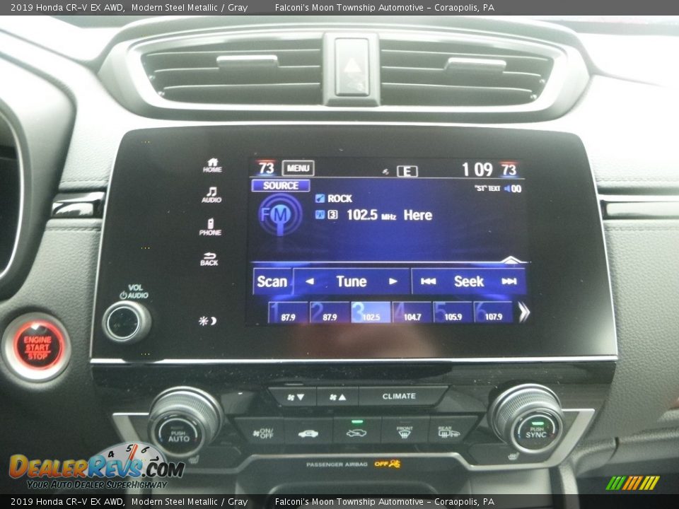 2019 Honda CR-V EX AWD Modern Steel Metallic / Gray Photo #14