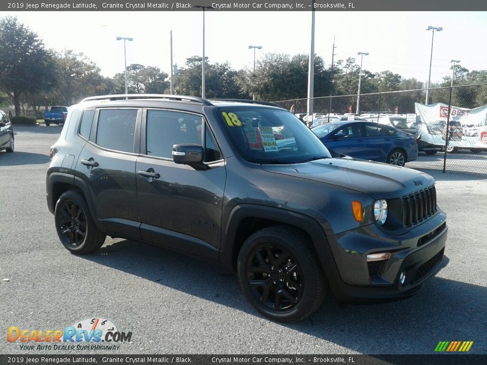2019 Jeep Renegade Latitude Granite Crystal Metallic / Black Photo #7