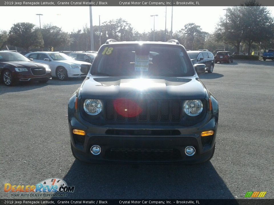 2019 Jeep Renegade Latitude Granite Crystal Metallic / Black Photo #8