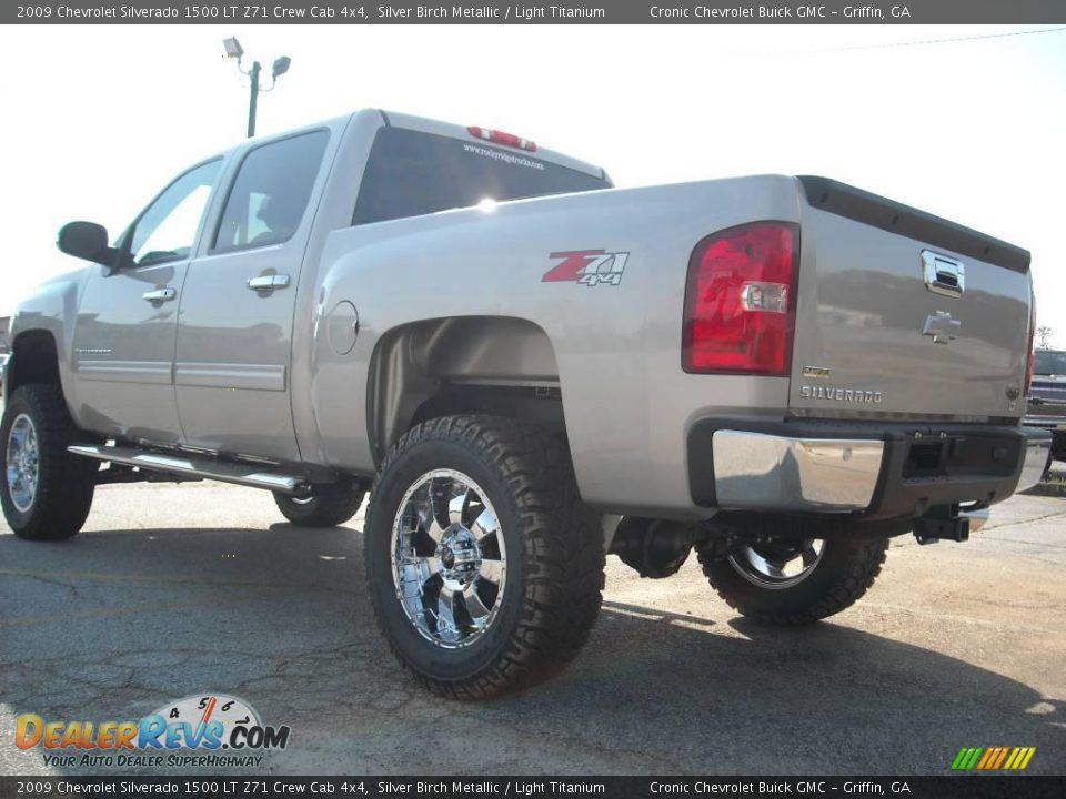 2009 Chevrolet Silverado 1500 LT Z71 Crew Cab 4x4 Silver Birch Metallic / Light Titanium Photo #8