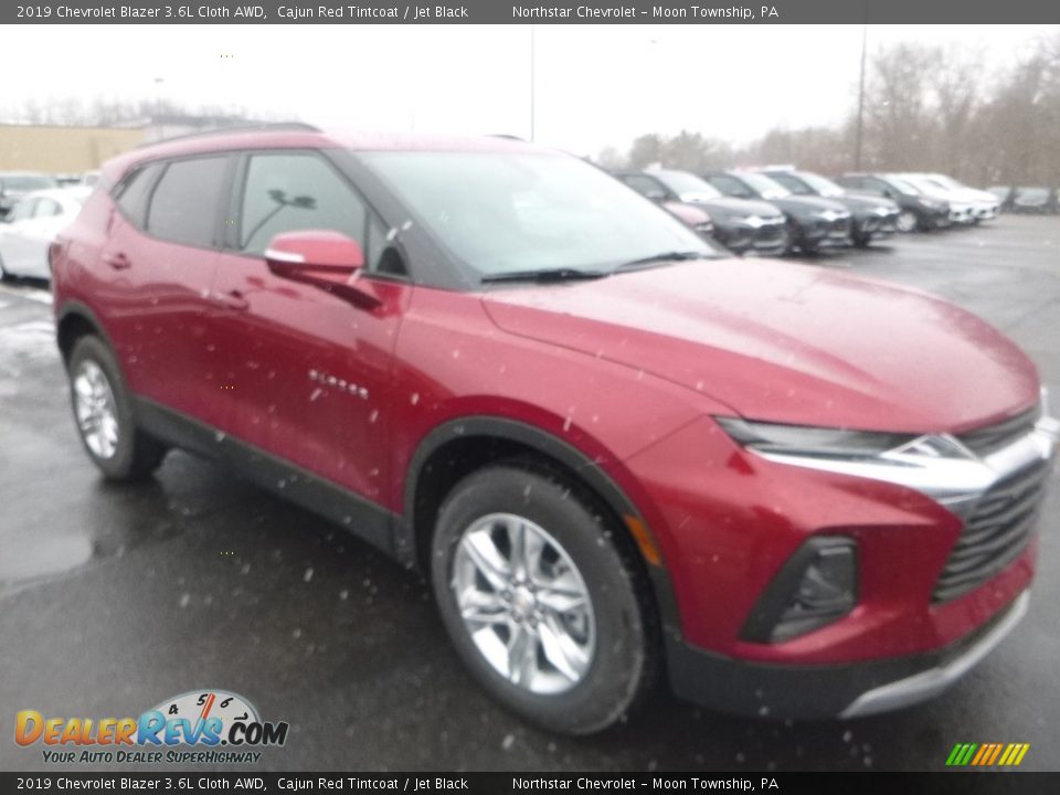 2019 Chevrolet Blazer 3.6L Cloth AWD Cajun Red Tintcoat / Jet Black Photo #7