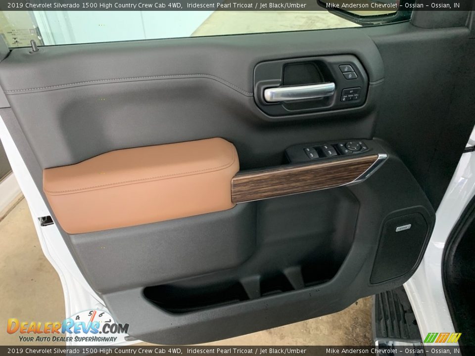 2019 Chevrolet Silverado 1500 High Country Crew Cab 4WD Iridescent Pearl Tricoat / Jet Black/Umber Photo #7