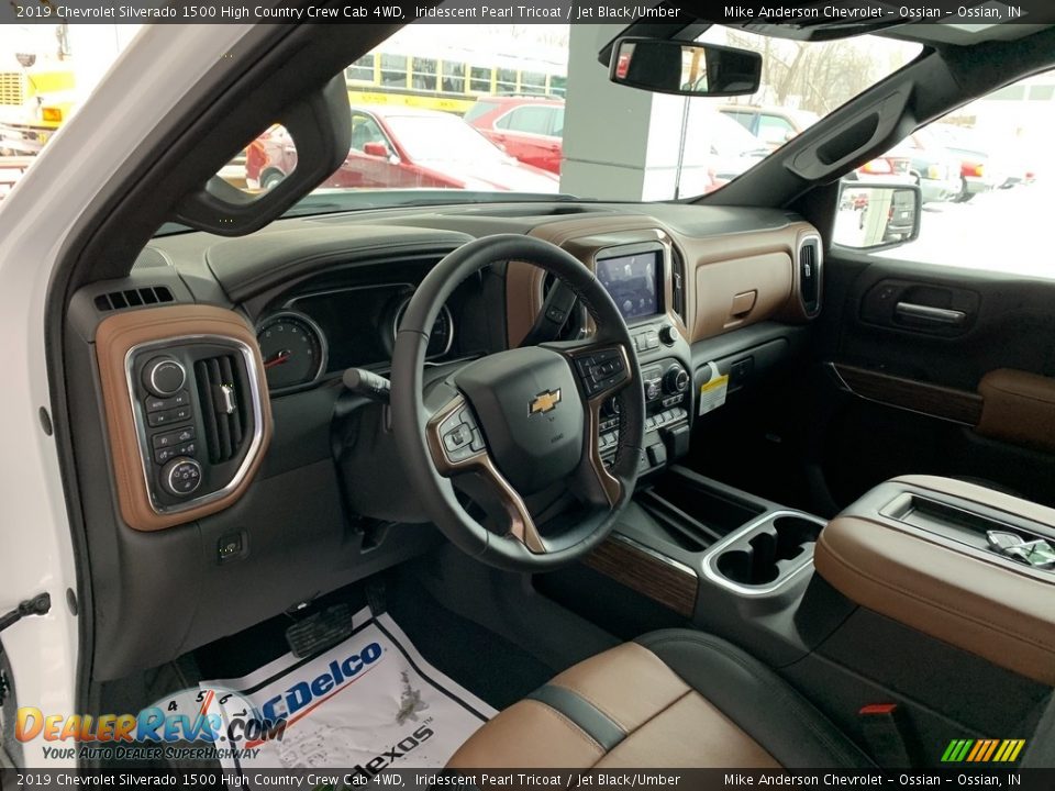 2019 Chevrolet Silverado 1500 High Country Crew Cab 4WD Iridescent Pearl Tricoat / Jet Black/Umber Photo #9