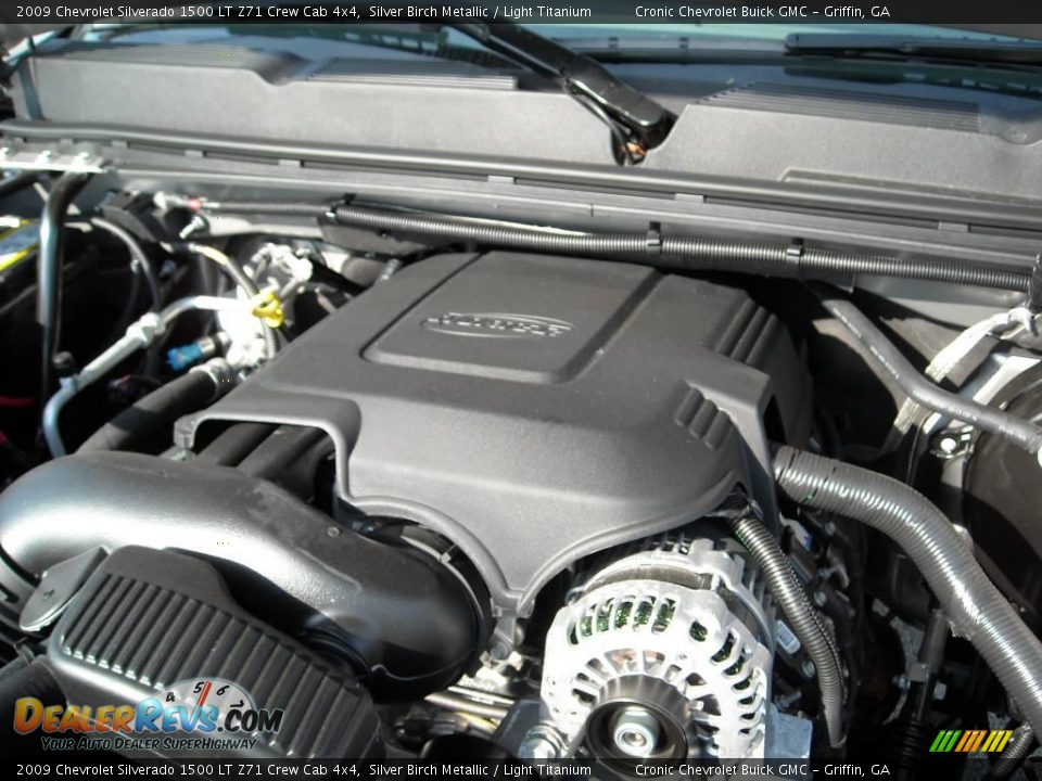 2009 Chevrolet Silverado 1500 LT Z71 Crew Cab 4x4 Silver Birch Metallic / Light Titanium Photo #14