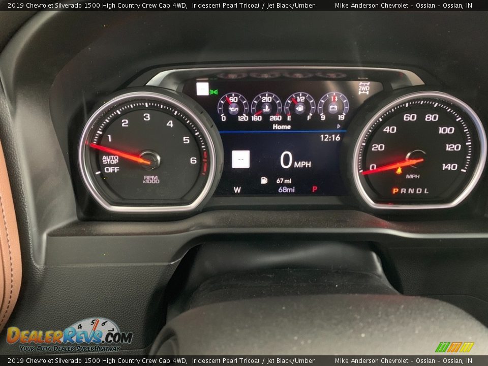 2019 Chevrolet Silverado 1500 High Country Crew Cab 4WD Gauges Photo #14
