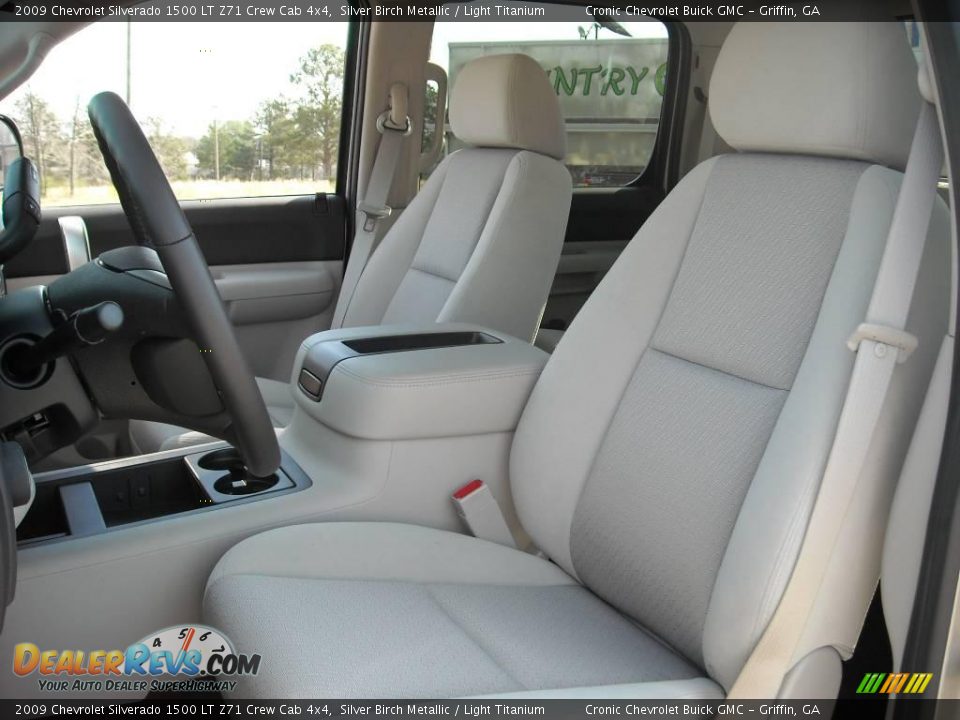 2009 Chevrolet Silverado 1500 LT Z71 Crew Cab 4x4 Silver Birch Metallic / Light Titanium Photo #15