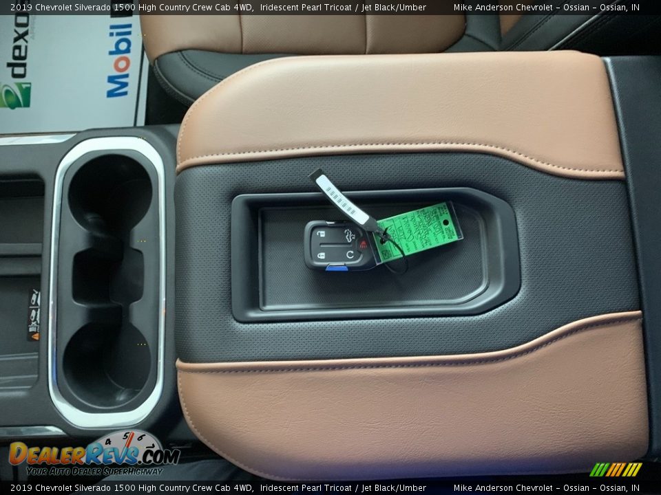 2019 Chevrolet Silverado 1500 High Country Crew Cab 4WD Iridescent Pearl Tricoat / Jet Black/Umber Photo #19