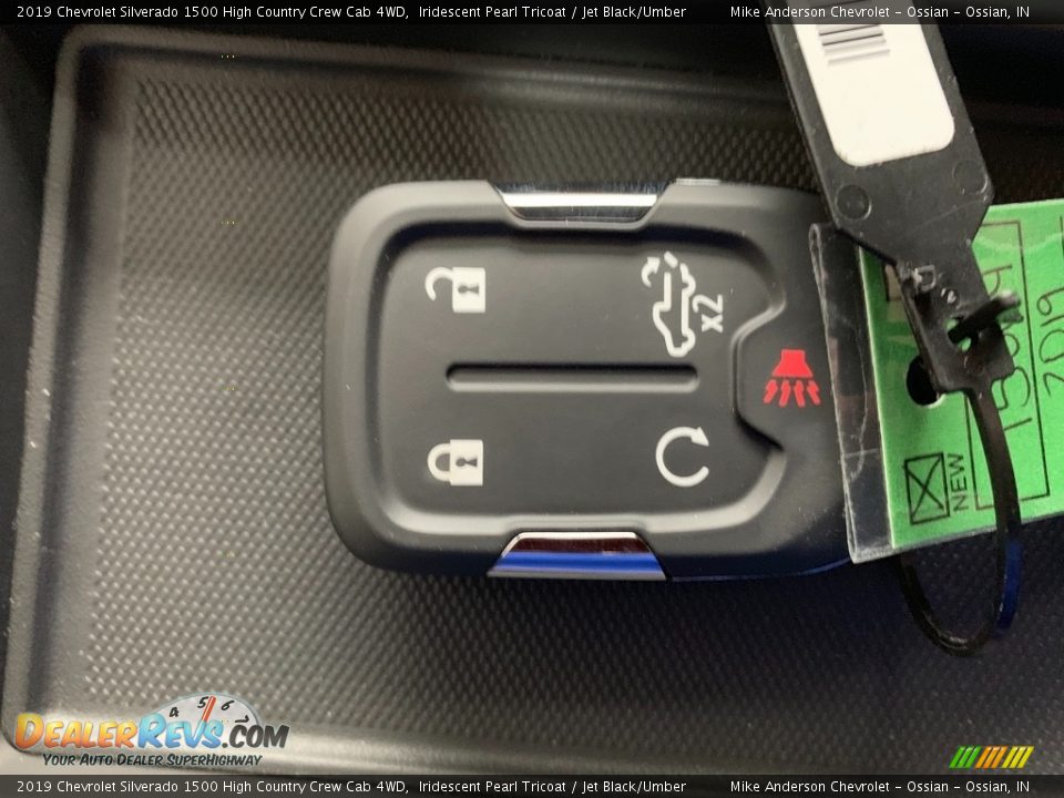 2019 Chevrolet Silverado 1500 High Country Crew Cab 4WD Iridescent Pearl Tricoat / Jet Black/Umber Photo #21