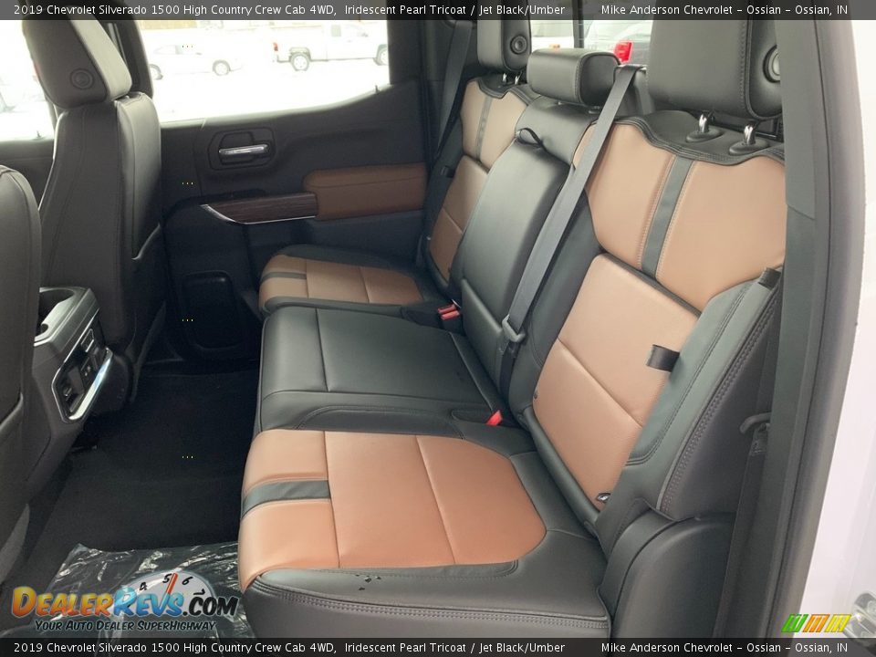 Rear Seat of 2019 Chevrolet Silverado 1500 High Country Crew Cab 4WD Photo #26