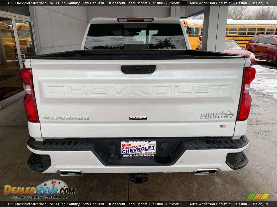 2019 Chevrolet Silverado 1500 High Country Crew Cab 4WD Iridescent Pearl Tricoat / Jet Black/Umber Photo #30