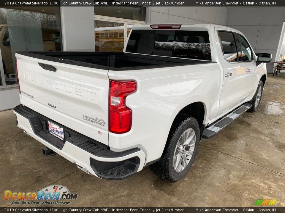 2019 Chevrolet Silverado 1500 High Country Crew Cab 4WD Iridescent Pearl Tricoat / Jet Black/Umber Photo #32