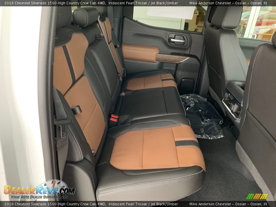 Rear Seat of 2019 Chevrolet Silverado 1500 High Country Crew Cab 4WD Photo #35